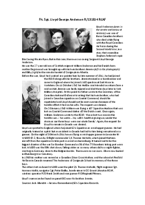 A preview of a PDF biography for Anderson, Lloyd George